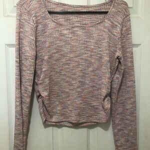 Multicolor Knit Long Sleeve Top